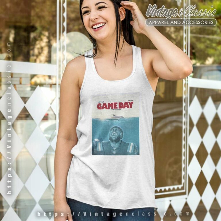 Miami Dolphins New England Patriots Jaws Verizon Game Day Tank Top Racerback Miami Dolphins New England Patriots Jaws Verizon Game Day Tank Top Racerback