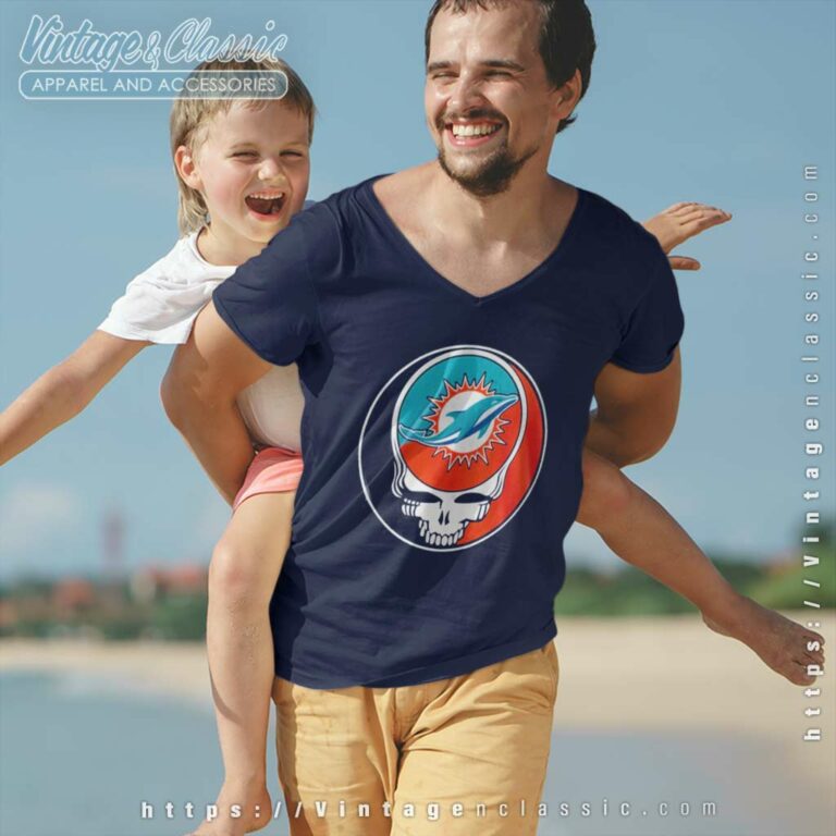 Miami Dolphins Nfl Special Grateful Dead 2023 V Neck TShirt Miami Dolphins Nfl Special Grateful Dead 2023 V Neck TShirt