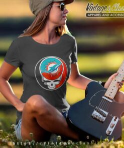 Miami Dolphins Nfl Special Grateful Dead 2023 Women TShirt