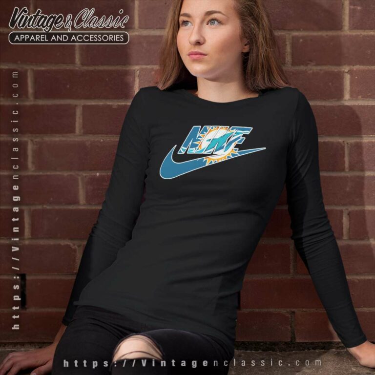 Nike Logo Miami Dolphins Long Sleeve Tee Nike Logo Miami Dolphins Long Sleeve Tee