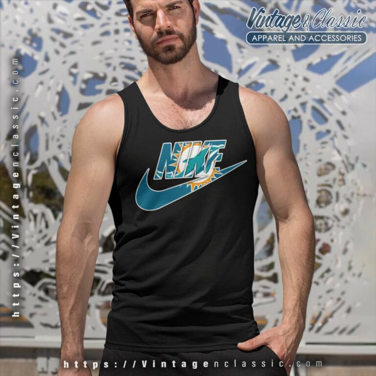 Nike Logo Miami Dolphins Tank Top Racerback Nike Logo Miami Dolphins Tank Top Racerback