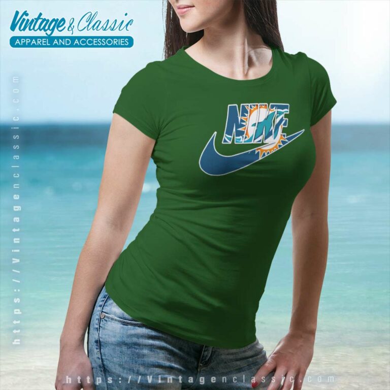 Nike Logo Miami Dolphins Women TShirt Nike Logo Miami Dolphins Women TShirt