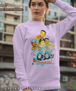 Miami Dolphins Player Caricature Sweatshirt
