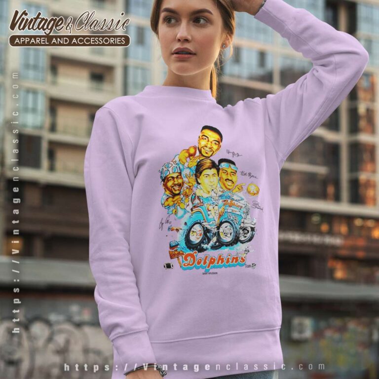 Miami Dolphins Player Caricature Sweatshirt Miami Dolphins Player Caricature Sweatshirt