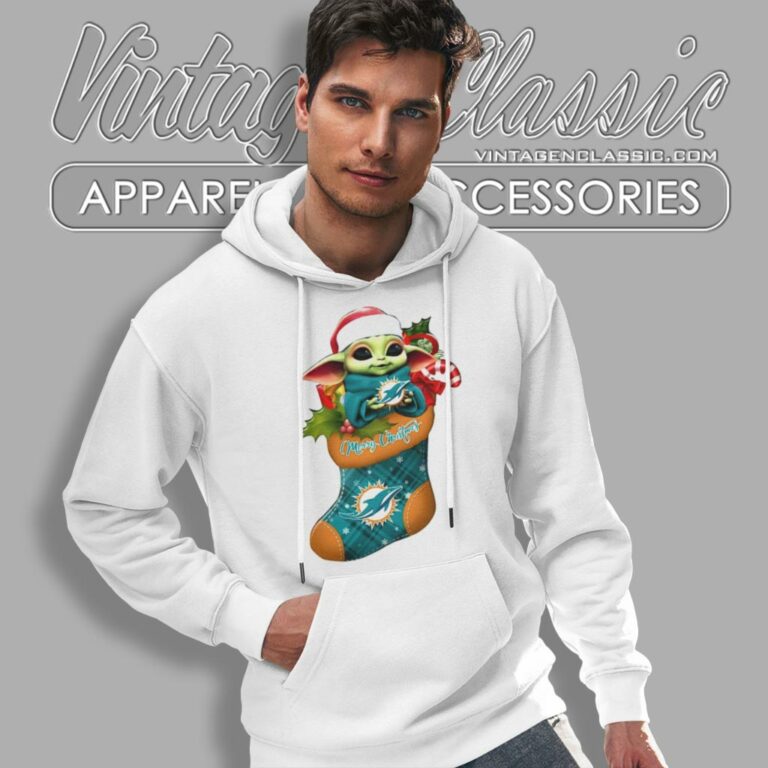 Miami Dolphins Shirt Baby Yoda Hug Ornament Merry Christmas Hoodie Miami Dolphins Shirt Baby Yoda Hug Ornament Merry Christmas Hoodie