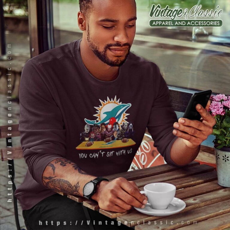 Miami Dolphins Shirt Horror Movies You Cant Sit With Us Sweatshirt Miami Dolphins Shirt Horror Movies You Cant Sit With Us Sweatshirt