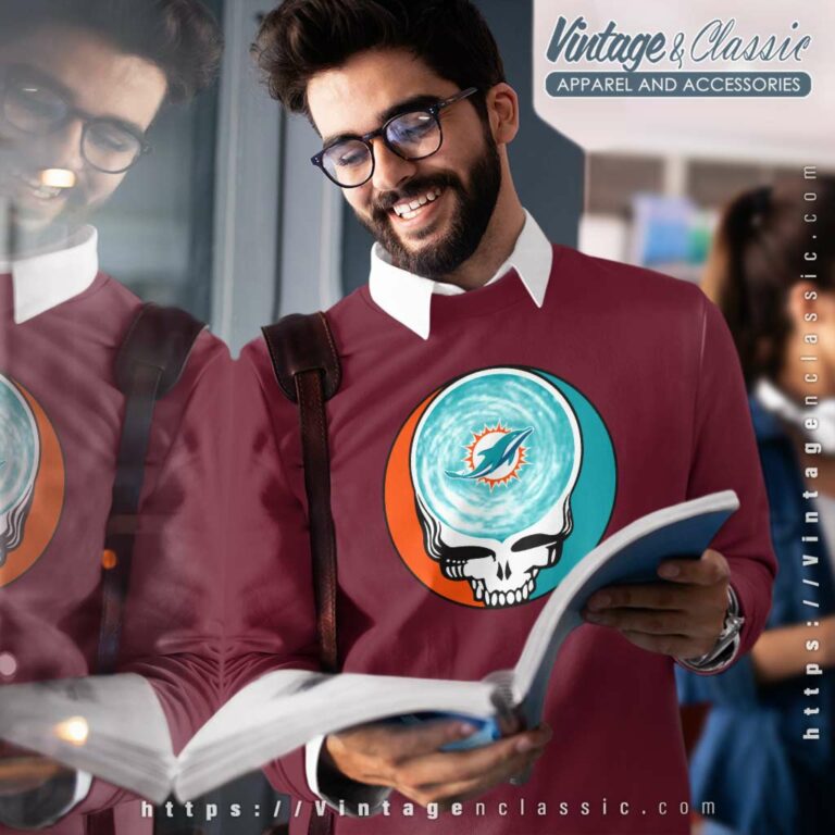 Miami Dolphins Shirt Nfl Grateful Dead Logo Sweatshirt Miami Dolphins Shirt Nfl Grateful Dead Logo Sweatshirt