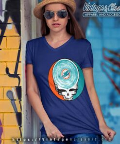 Miami Dolphins Shirt Nfl Grateful Dead Logo V Neck TShirt