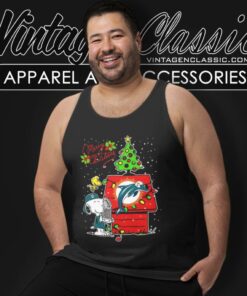 Miami Dolphins Shirt Snoopy Merry Christmas 4 Miami Dolphins Shirt Snoopy Merry Christmas Tank Top Racerback