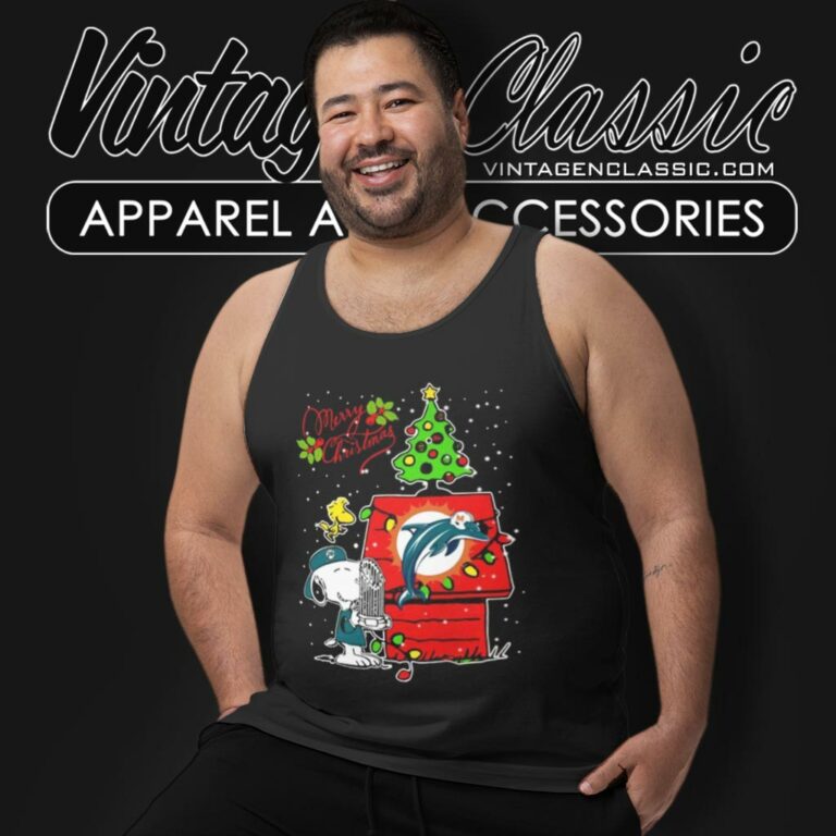 Miami Dolphins Shirt Snoopy Merry Christmas Tank Top Racerback Miami Dolphins Shirt Snoopy Merry Christmas Tank Top Racerback