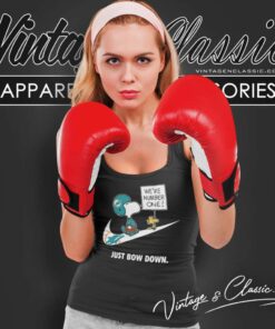 Miami Dolphins Snoopy Are Number One Shirt Nike Just Bow Down Tank Top Racerback
