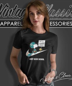 Miami Dolphins Snoopy Are Number One Shirt Nike Just Bow Down Women TShirt