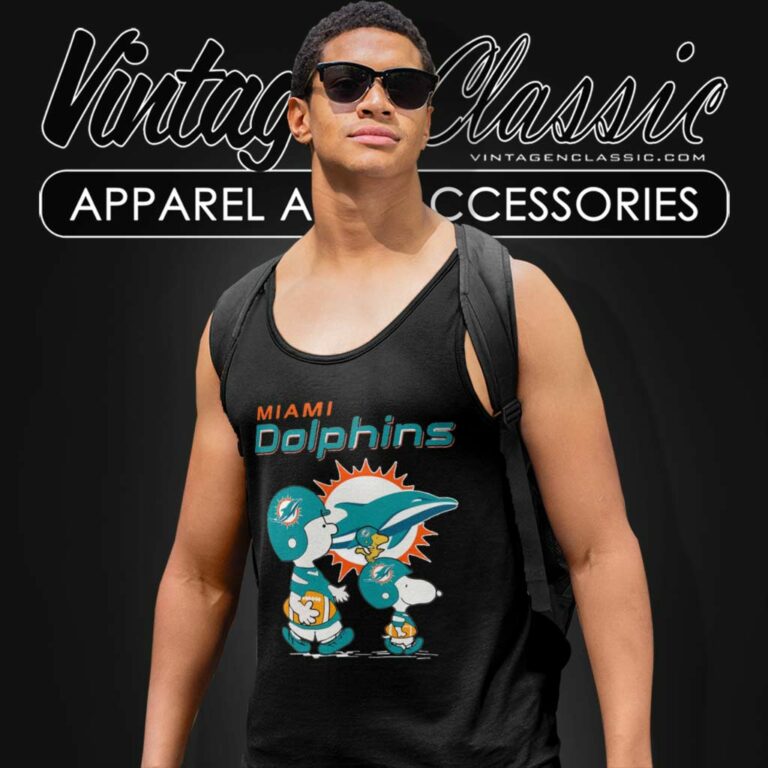 Miami Dolphins Snoopy Charlie Brown And Woodstock Tank Top Racerback Miami Dolphins Snoopy Charlie Brown And Woodstock Tank Top Racerback
