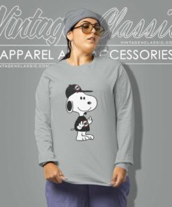 Miami Dolphins Snoopy Double Middle Fingers Long Sleeve Tee