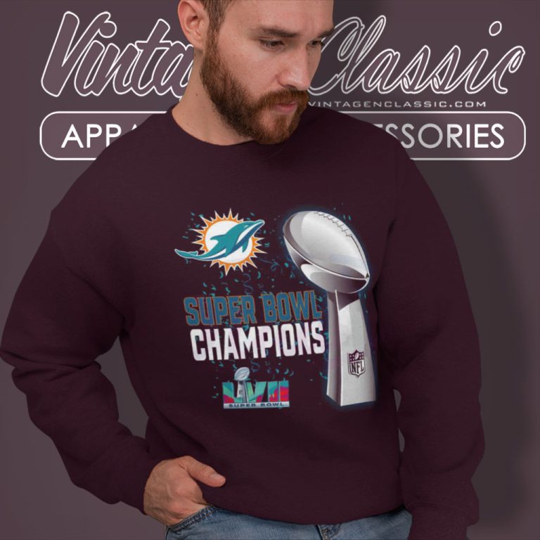 Miami Dolphins Super Bowl Lvii 2023 Champions Sweatshirt Miami Dolphins Super Bowl Lvii 2023 Champions Sweatshirt