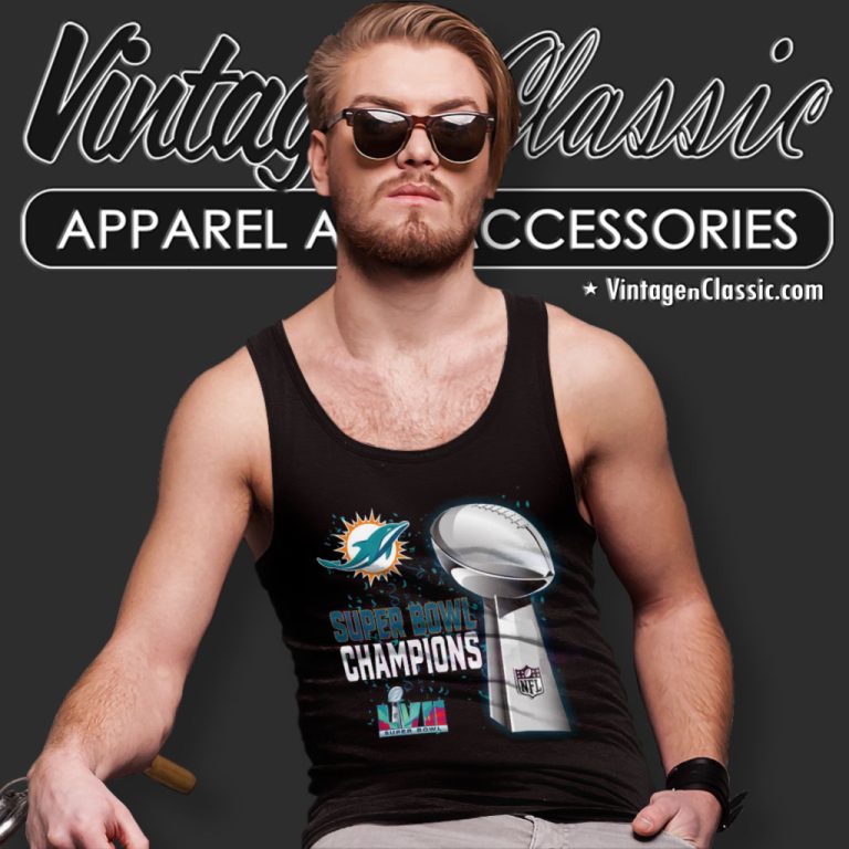 Miami Dolphins Super Bowl Lvii 2023 Champions Tank Top Racerback Miami Dolphins Super Bowl Lvii 2023 Champions Tank Top Racerback
