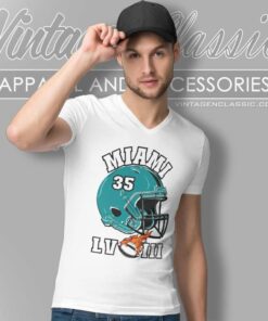 Miami Dolphins Super Bowl Lviii Helmet V Neck TShirt