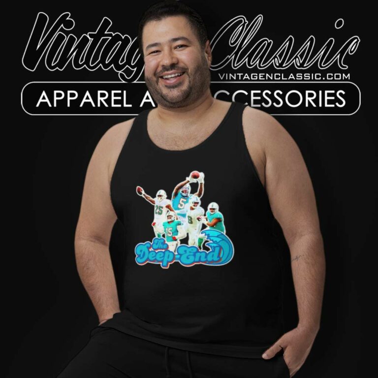 Miami Dolphins The Deep End Tank Top Racerback Miami Dolphins The Deep End Tank Top Racerback