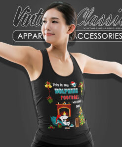 Miami Dolphins This Is My Xmas Football Watching Tank Top Racerback