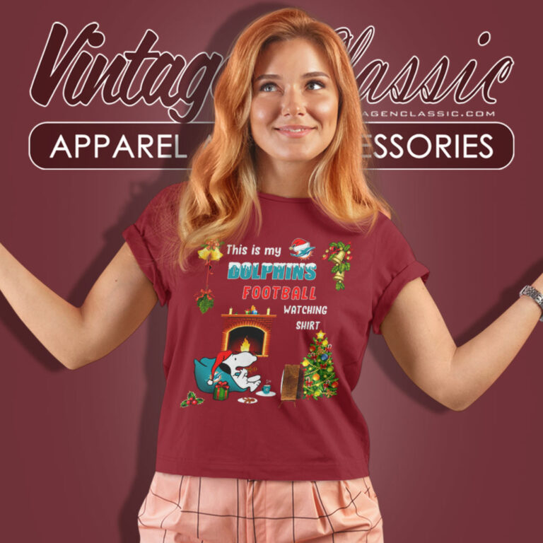 Miami Dolphins This Is My Xmas Football Watching Women T Shirt Miami Dolphins This Is My Xmas Football Watching Women T Shirt