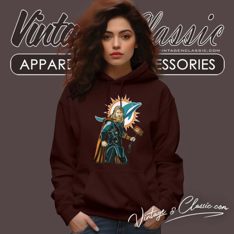 Miami Dolphins Thor Superhero Avenger Hoodie Miami Dolphins Thor Superhero Avenger Hoodie