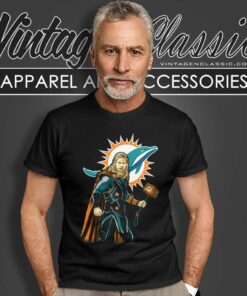 Miami Dolphins Thor Superhero Avenger T Shirt