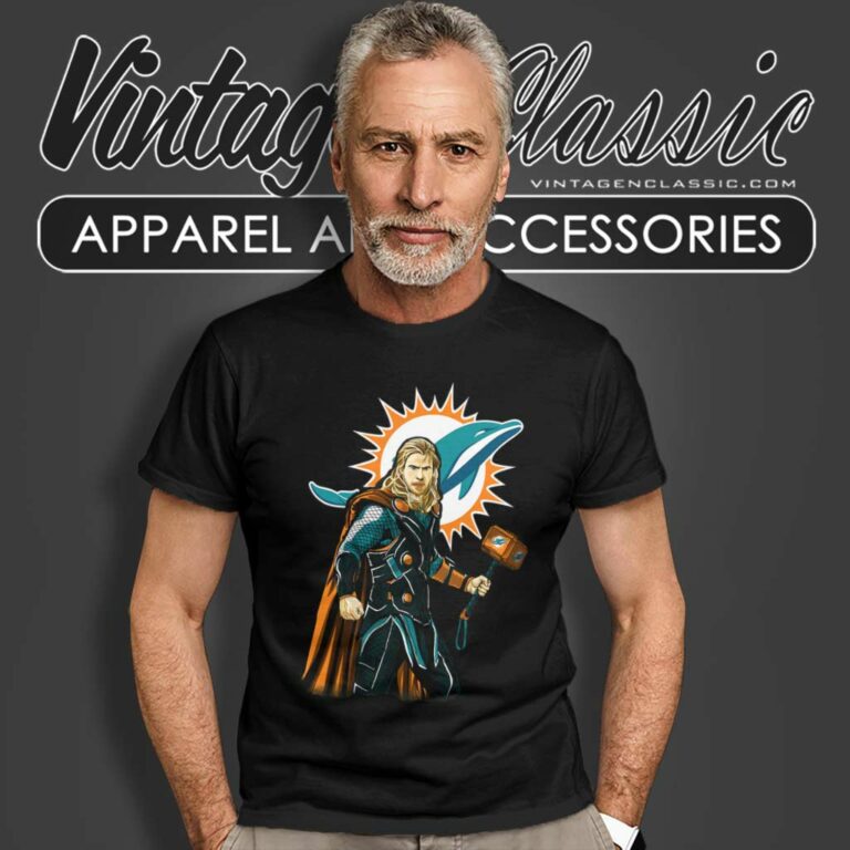 Miami Dolphins Thor Superhero Avenger T Shirt Miami Dolphins Thor Superhero Avenger T Shirt