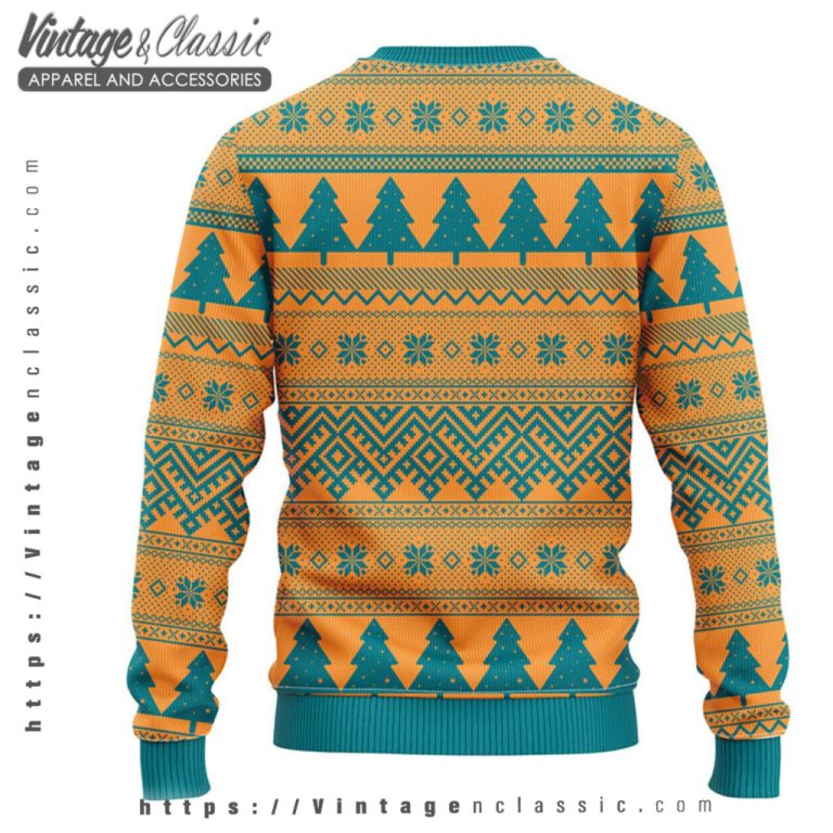 Miami Dolphins Tree Ball Ugly Christmas Sweater back Ugly Sweater Miami Dolphins Tree Ball Ugly Christmas Sweater back Ugly Sweater