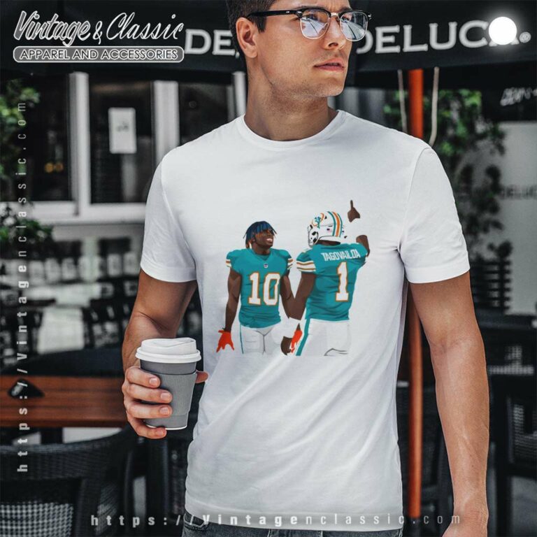 Miami Dolphins Tyreek Hill And Tua Tagovailoa T Shirt Miami Dolphins Tyreek Hill And Tua Tagovailoa T Shirt