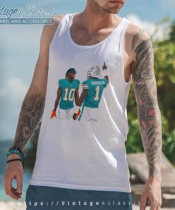 Miami Dolphins Tyreek Hill And Tua Tagovailoa Tank Top Racerback