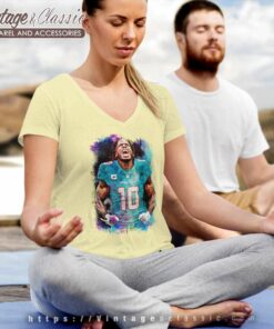Miami Dolphins Tyreek Hill Football Shirt 5 Miami Dolphins Tyreek Hill Football V Neck TShirt
