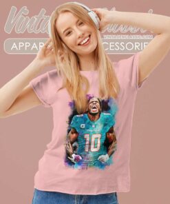 Miami Dolphins Tyreek Hill Football Shirt 6 Miami Dolphins Tyreek Hill Football Women TShirt