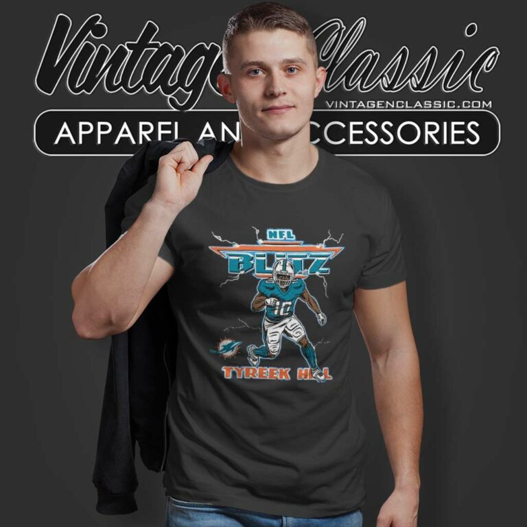 Miami Dolphins Tyreek Hill Nfl Blitz T Shirt Miami Dolphins Tyreek Hill Nfl Blitz T Shirt