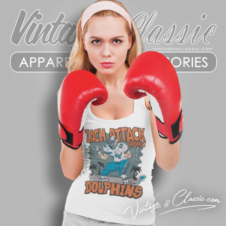 Miami Dolphins Zach Attack Thomas Tank Top Racerback Miami Dolphins Zach Attack Thomas Tank Top Racerback