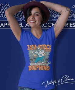 Miami Dolphins Zach Attack Thomas V Neck TShirt
