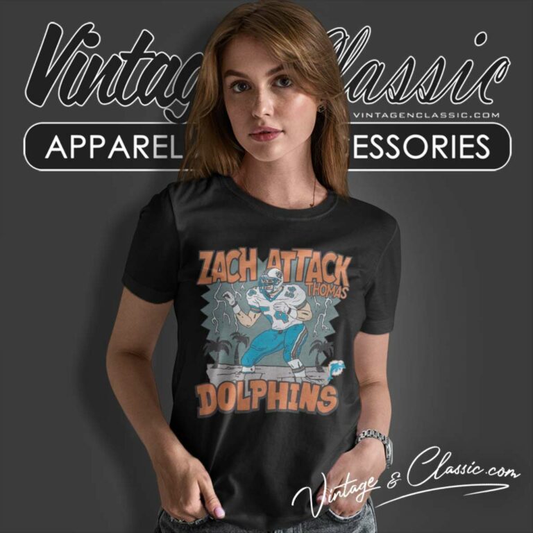 Miami Dolphins Zach Attack Thomas Women TShirt Miami Dolphins Zach Attack Thomas Women TShirt