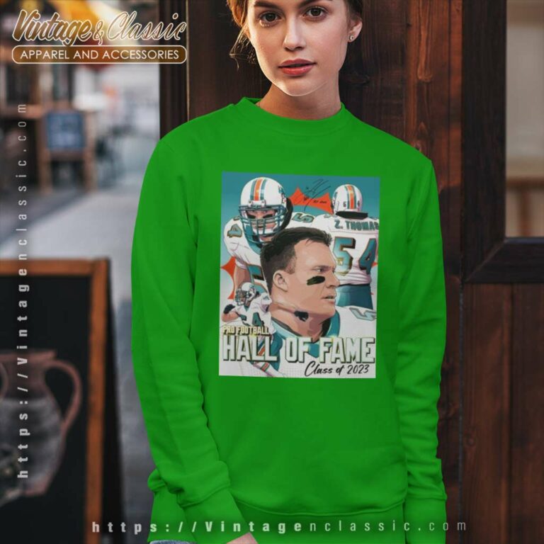 Miami Dolphins Zach Thomas 2023 Sweatshirt Miami Dolphins Zach Thomas 2023 Sweatshirt