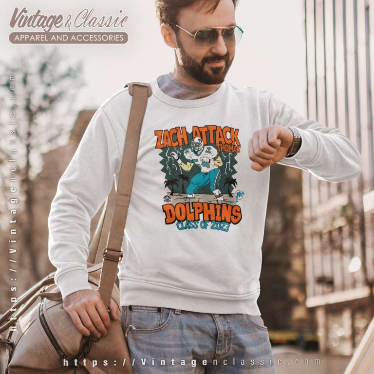 Miami Dolphins Zach Thomas Class Of 2023 Sweatshirt Miami Dolphins Zach Thomas Class Of 2023 Sweatshirt