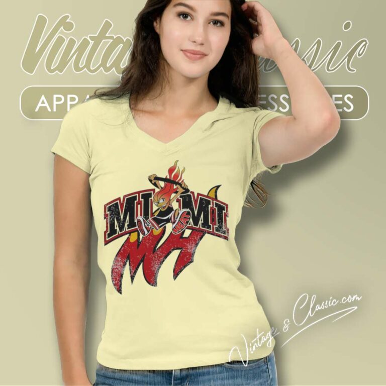 Miami Heat 2023 Nba Playoffs V Neck TShirt Miami Heat 2023 Nba Playoffs V Neck TShirt