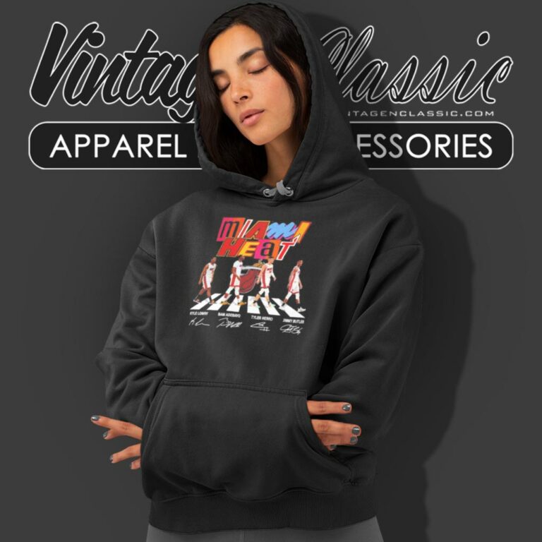 Miami Heat Abbey Road Signatures Hoodie Miami Heat Abbey Road Signatures Hoodie