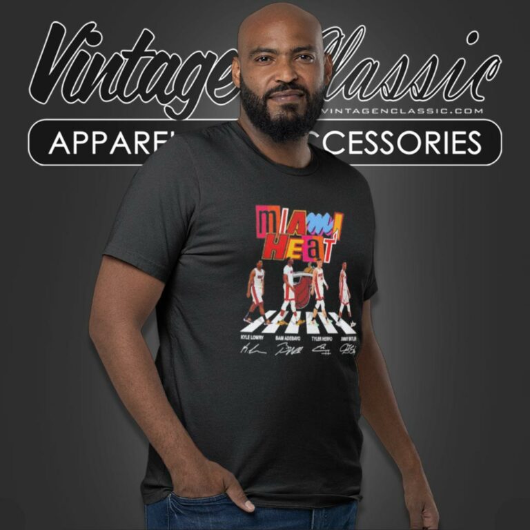 Miami Heat Abbey Road Signatures T Shirt Miami Heat Abbey Road Signatures T Shirt