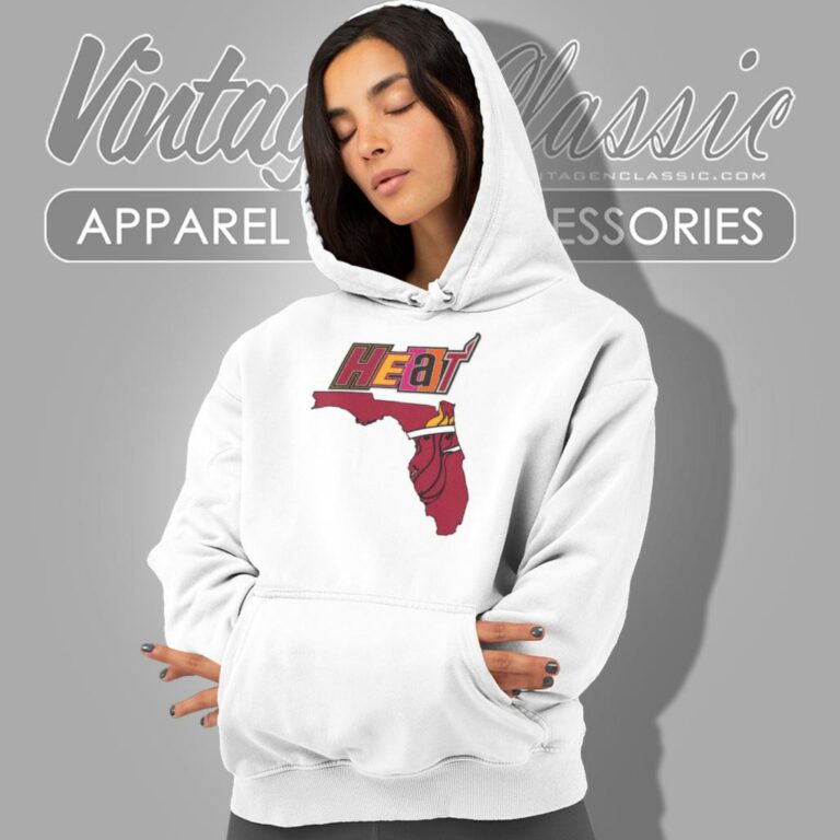Miami Heat Basketball Map Logo Hoodie Miami Heat Basketball Map Logo Hoodie