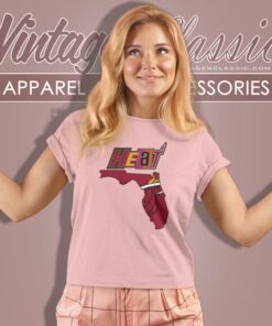 Miami Heat Basketball Map Logo Shirt 6 Miami Heat Basketball Map Logo Women T Shirt