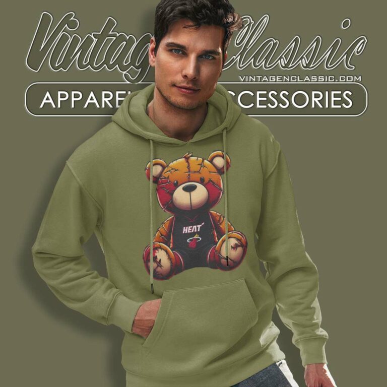 Miami Heat Bear Hoodie Miami Heat Bear Hoodie