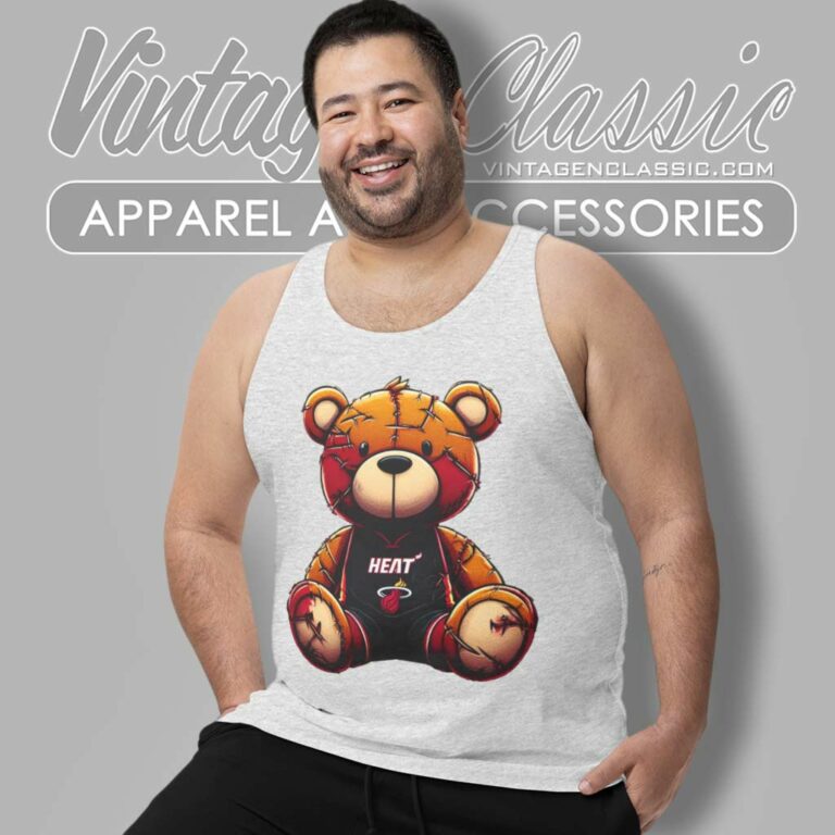 Miami Heat Bear Tank Top Racerback Miami Heat Bear Tank Top Racerback