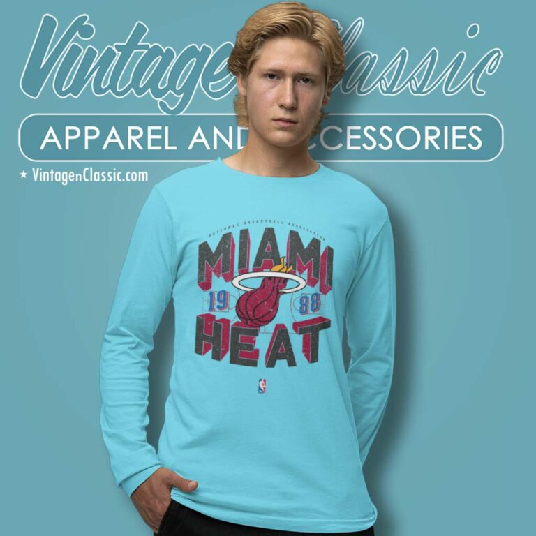 Miami Heat Court Premium Long Sleeve Tee Miami Heat Court Premium Long Sleeve Tee