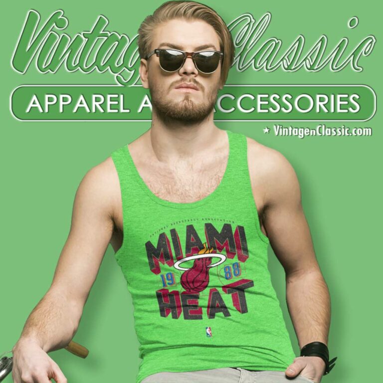 Miami Heat Court Premium Tank Top Racerback Miami Heat Court Premium Tank Top Racerback