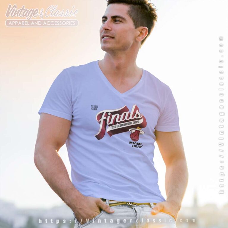 Miami Heat Eastern Conference Champion Finals V Neck TShirt Miami Heat Eastern Conference Champion Finals V Neck TShirt