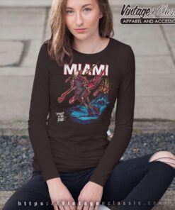 Miami Heat Forged In Fire Long Sleeve Tee