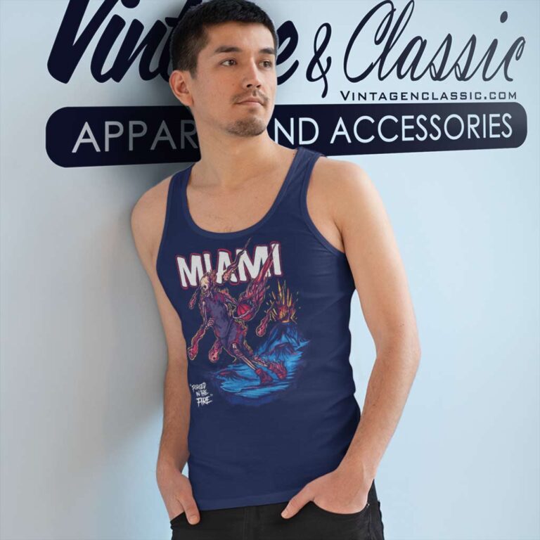 Miami Heat Forged In Fire Tank Top Racerback Miami Heat Forged In Fire Tank Top Racerback
